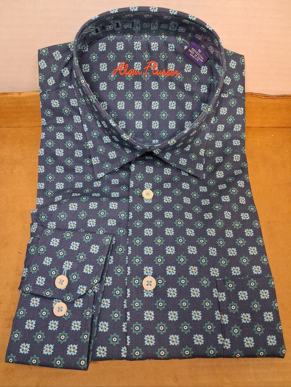 Alan Flusser Long Sleeve  Shirt  M